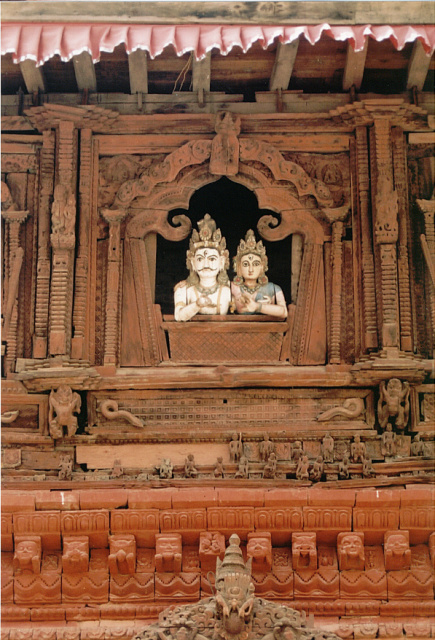 nepal kathmandu temple window