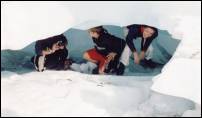 nz catherine in glacier cave