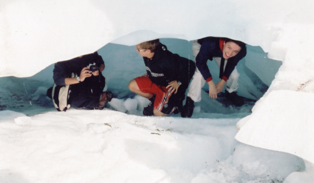 nz catherine in glacier cave