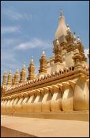 laos temple wall