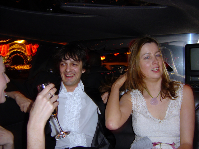 niall and karen in limo