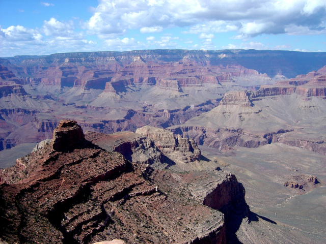 grand canyon butte and valleys