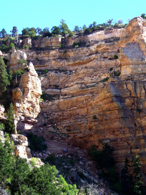grand canyon path long view
