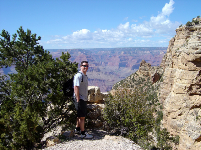 grand canyon paul on path