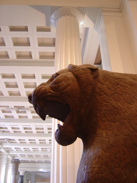 british museum roaring lion