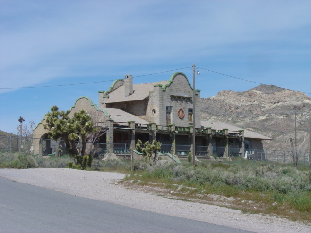 rhyolite ruins train station
