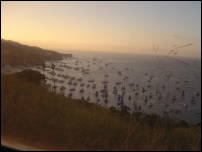 boats at two harbors sunset 2