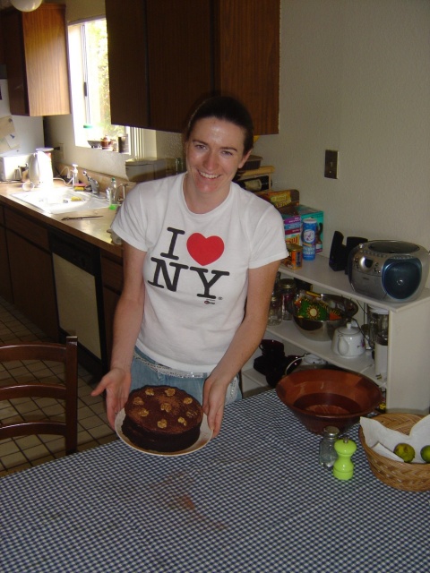 kate and amazing birthday cake