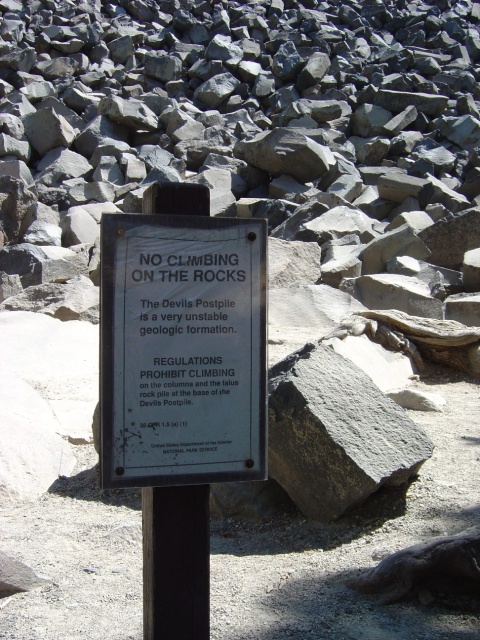 devils postpile no fun permitted