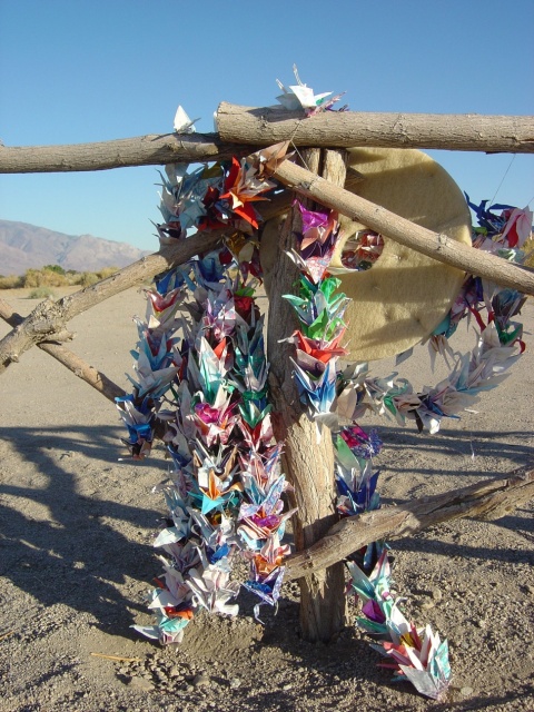 manzanar memorial cranes