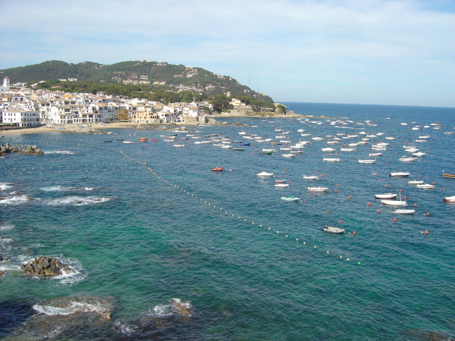 bay with boats