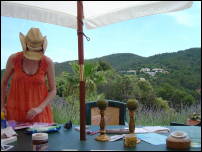 kate at breakfast table