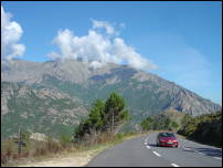 driving up to col of vizzavona